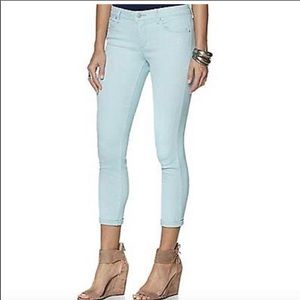 Jessica Simpson Mint Skinny Rolled Jeans